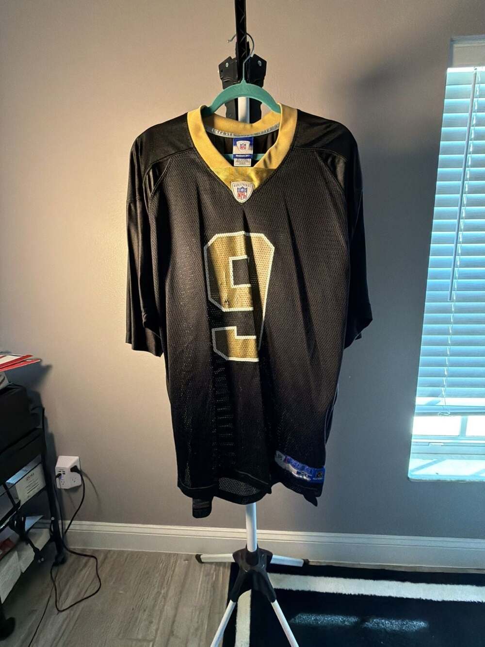 Reebok NFL New Orleans Saints Drew Brees #9 Black Jersey Size XL